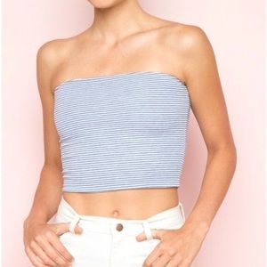 Brandy Melville Striped Tube Top
